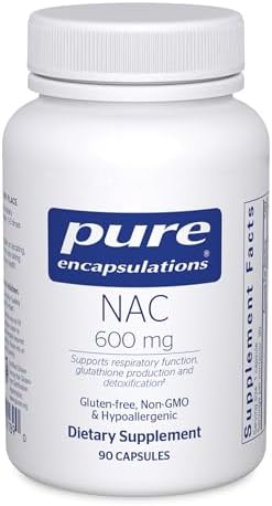 Pure Encapsulations NAC 600 mg - N-Acetyl Cysteine NAC Supplement...