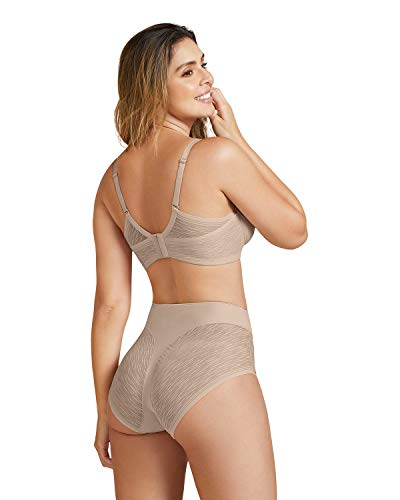 Leonisa Tummy Control Underwear for Women - High Waisted Sheer Lace Shapewear Panties4