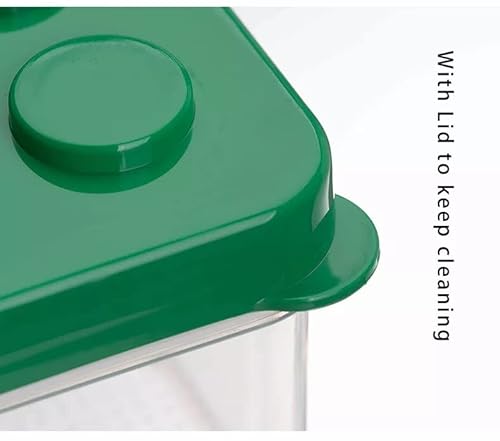 Momo's House Plastic Box Toy Organizers Containers With Lids Brick Shaped Kids Storage Toy Chest - Set Of 3 Small Organizer For Building Brick Storage And Children Small Toys, Green #TOP5