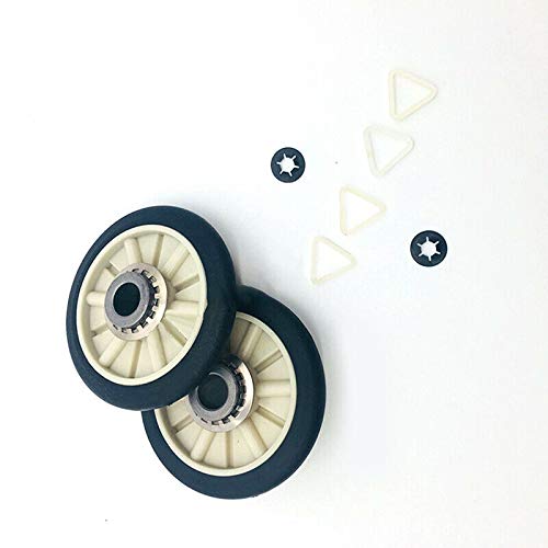 ELECTROPRIME 2 Set Dryer Roller Drum Wheels for Whirlpool Kenmore Replacement Spare Parts
