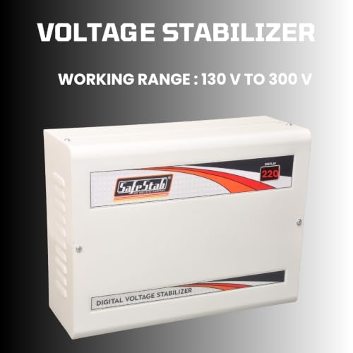 Image of WMT 400D Voltage Stabilizer for Up to 1.5 Ton Air Conditioner | 130V-300V Wide Working Range | Digital Display | High & Low Voltage Protection | Metal