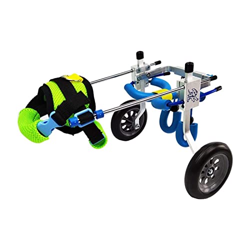 Fauteuil roulant pour chien paralysé avec roues de soutien réglables