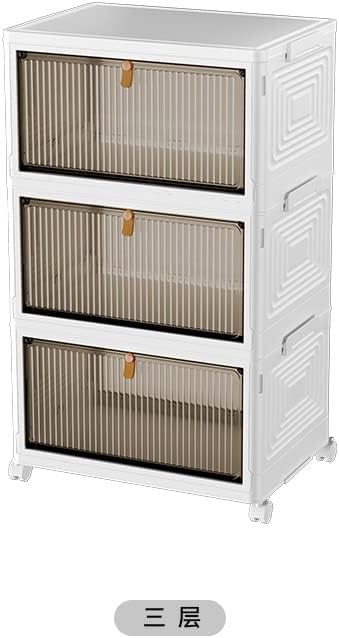 Miniatura 8 de EUCOLO Caja de zapatos plegable caja de almacenamiento transparente instalación fantástica sin productos estante de zapatos a prueba de polvo