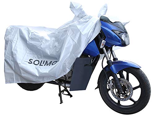 Amazon-Brand-Solimo-UV-Protection-Dustproof-Cover-for-Bike-Silver Amazon Brand - Solimo UV Protection & Dustproof Cover for Bike (Silver)-Suitable for all 125 CC Bikes: Honda SP /CB…