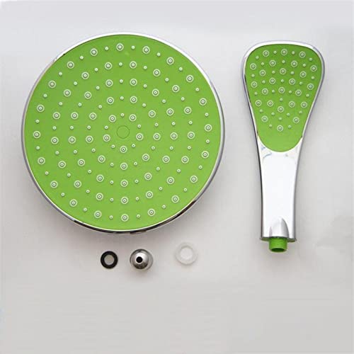 Pomme de douche pluie 9 pouces verte galvanisée pour une couverture d'eau maximale