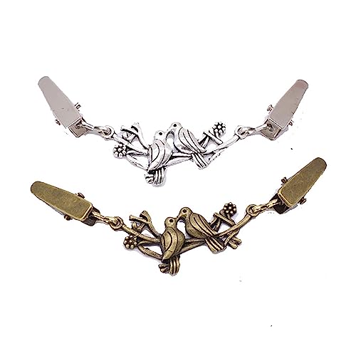 Fermoir col châle de haute finition et boucle ornementale pour pull
