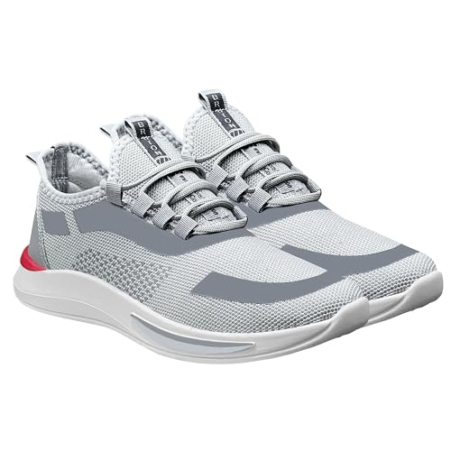 Image of BRUTON Men's Lightweight Running Shoes | Breathable Lace-Up Sports Shoes for Running, Walking, Gym