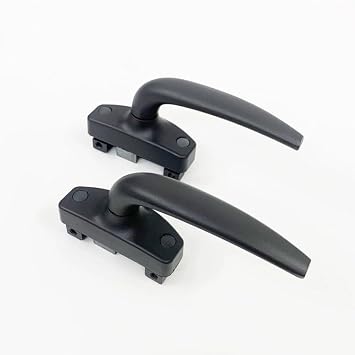 Locking Window Handle, Espag Tilt Turn Window Handles for uPVC Windows Left Right Multicolor with 60-100cm RodsLock Points 4,Right Handle