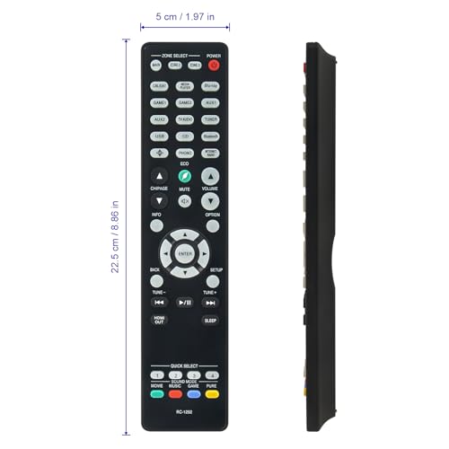 Télécommande de rechange RC-1252 compatible Denon AVR-X1600H