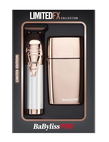 Image of BaBylissPRO LIMITEDFX Cord /Cordless Hair Trimmer and Double Foil Hair Shaver Prepack, High-Performance Lithium-Ion Batteries for Long-Lasting Cutting
