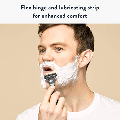 Harry's Men's Razor Set with 5 Blades and Shave Gel (Navy Blue) - Image 7