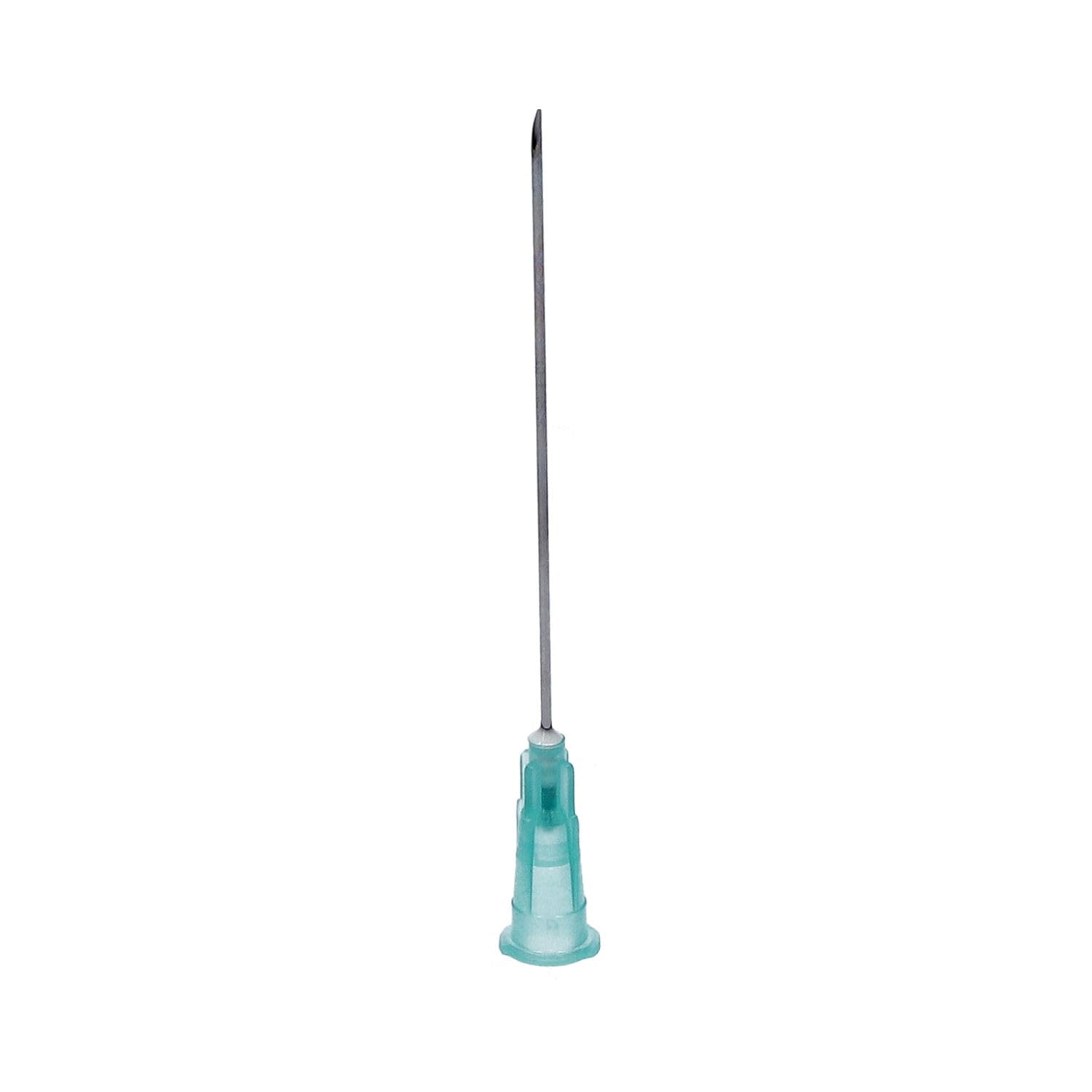Aguja de inyección, estéril 21G (0,8 x 50 mm), sin ftalatos – Caja de 100 piezas