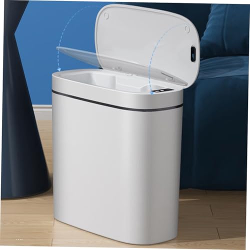 Papelera automática sin contacto 14L blanca con sensor miniatura 4