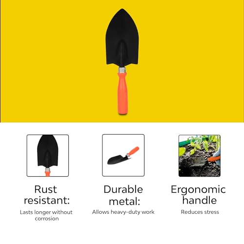 Image of Kraft Seeds by 10CLUB Big Trowel with 5*Cocopeat 100g - Gardener's Essential Kit /Combo for Planting, Transplanting, and Soil Enrichment | Eco-Friendly Garden Tools for Healthy Growth
