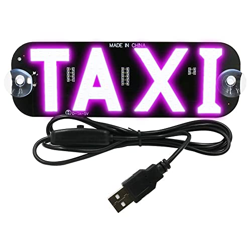 YSY Pink LED Sign Decor, Taxi Flashing Hook on Car