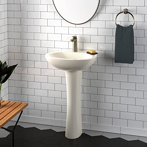 Barclay 3-201Wh Hampshire 450 Pedestal Lavatory In White #TOP2