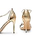 DREAM PAIRS Lace Up High Heels Stilletos Heels for Women Strappy Gladiator Open Square Toe Fashion Dressy Wedding Bridal Pumps Sandals, Size 10, GOLD-PU, SDHS2403W