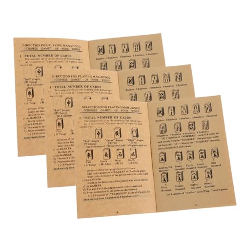 Manual de instrucciones para Mahjong Toyvian 3 piezas miniatura 1