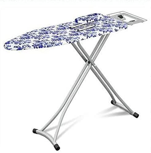 Tabla de planchar plegable con placa de hierro grande y zona de estacionamiento resistente al calor para un planchado y lavandería eficientes