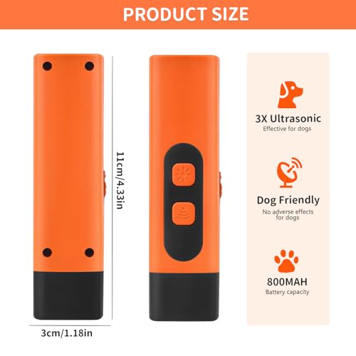 SFSSHUI Antibell Ultraschall Gerät,Anti Bell Gerät Hunde,Ultraschall Hundeabwehr,Wiederaufladbar Antibell Ultraschall Gerät, für Hunde jeder Größe und Rasse geeigne.
