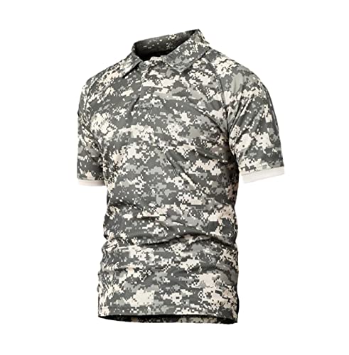 Polo homme camouflage anti-transpiration grande taille 3XL