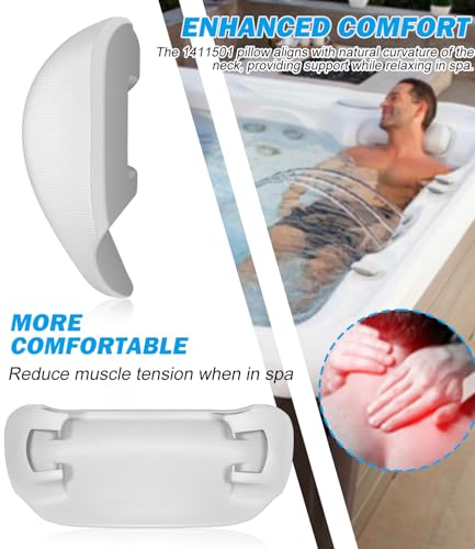 Coussin de nuque pour spa Hot Spring Highlife 2014+ lot de 4 gris 77228 - 5