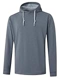 DTWOOO Hoodies for Men Golf Hooded Sweatshirts Dry Fit Athletic Lightweight Casual Midlayer Mens Hoodies Pullover Black