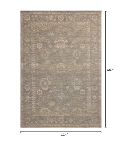 Image of Loloi Chris Loves Julia Louisa Lagoon /Ivory 9'-6 inch x 13'-1 inch Area Rug