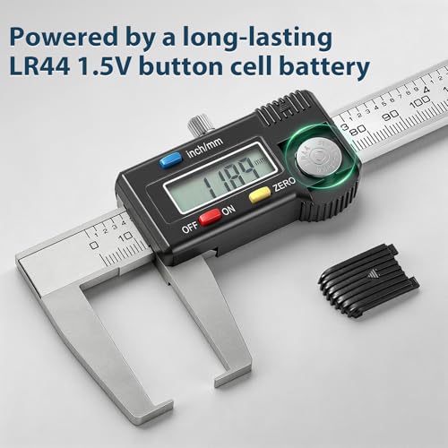 Mxmoonfree External Groove Digital Caliper 0-150mm, High-Precision Outer Groove Measuring Tool, LCD Display Stainless Steel Body, Storage Case