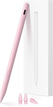 Stylus Pen for iPad 2018-2026, USB-C Fast Charging Pencil, Pixel-Perfect Tilt Sensitivity for Apple iPad 11/10/9/8/7/6/A16, iPad Mini 7/6/5, iPad Air M4/M3/M2 11"/13"/5/4/3, Pro M5/4 13"/12.9 /11