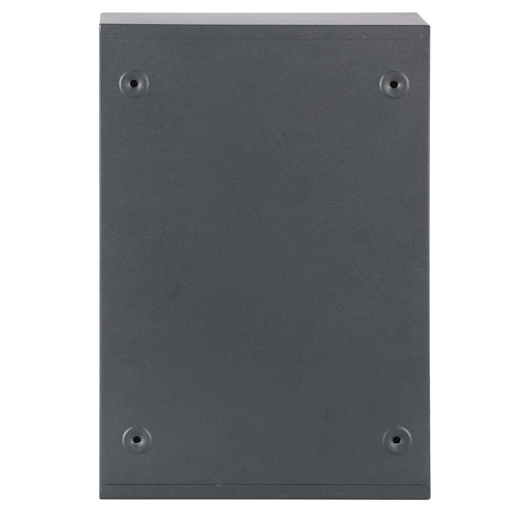 Bakaji Cassetta Postale da Parete in Acciaio Galvanizzato Buca Lettere per Posta da Esterno con Chiusura a Chiave (Grigio Antracite)