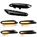 Price comparison product image 2x LED Flowing Side Marker Indicator Light Replacement for BMW E46 E60 E82 E93 Dynamic (Black)