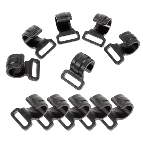 SHINEOFI 20pcs C Shape Tent Pole Clips Plastic Camping Hooks for Festivals