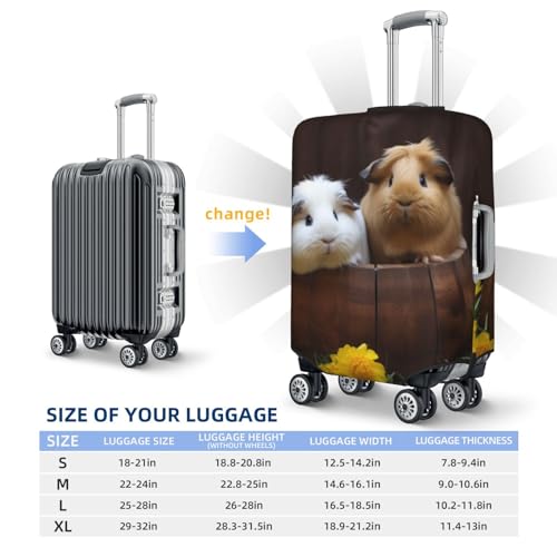 Travel Luggage Cover Suitcase Protector Elastic Washable guinea pigs Suitcase Cover Anti-scratch Spandex Baggage Covers Fits 18-32 Inch Luggage2