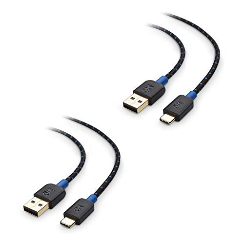 Cable Matters 2-Pack Braided USB C Cable with 3A Fast Charging in Black 3.3 Feet for Samsung Galaxy S20, S20+, S20 Ultra, Note 10, Note 10+, LG G8, V50, Google Pixel 4, and More
