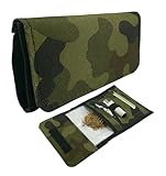 Tabaquera Tabaco De Liar | Fabricado En España | Verde Militar camuflado | Pitillera Tabaco De Liar | Pitillera de Lona | Cartera Estuche Elegante | Resistente y Duradera (Camuflaje Militar)