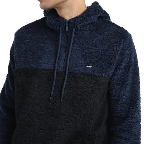 Image of Levi's Men Polyester Regular Fit Hooded Sweatshirt