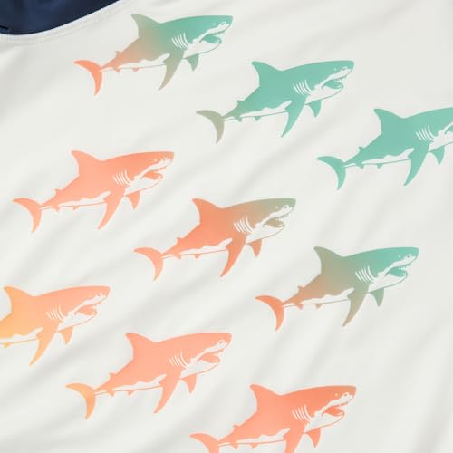 Lands' End Boys Husky Short Sleeve UPF 50 Sun Protection Rash Guard2