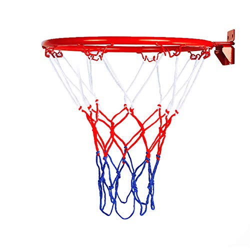 Delisouls - Canasta de Baloncesto para Colgar con Anillo, Calidad y Seguridad Probada, aro de Baloncesto, Red para Montar en la Pared, Plegable, para Interiores y Exteriores, para niños