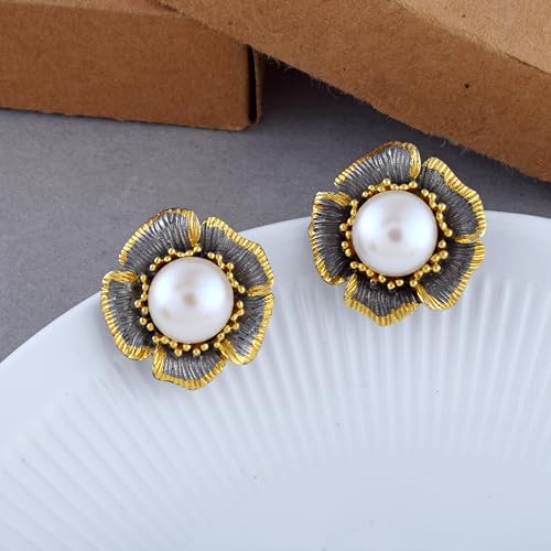 Pendientes plata 925 antialérgicos con perla natural para niñas 2
