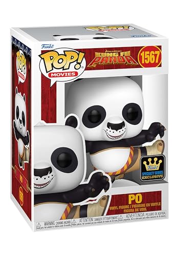 Funko Pop! Movies: Kung Fu Panda 1567 - Po (Flocked) (1 in 6 Chase Chance)