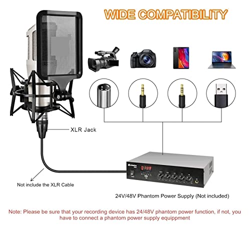 Microphone STM01 XLR pour éliminer les bruits de fond en studio