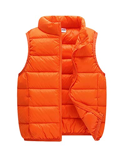 Flairstar Chaleco de Invierno Plumón para Niño Niña Unisex Ligero Calentito Impermeable Abrigo Down Jacket