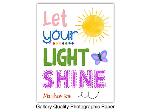 Bible Verse Wall Art - Scripture Wall Art - Christian Wall Art For Kids, Boys, Girls Bedroom - Religious Gifts For Kids - Aesthetic Wall Collage Kit - God Wall Decor - Positive Inspirational Quotes #TOP6