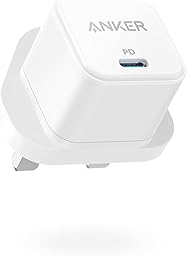 USB C Plug, Anker 20W USB C Charger - Fast Charging PowerPort III Cube Charger, Compatible with iPhone 17/16/16 Plus/16 Pro/16 Pro Max, 15/14/13/12 Series, Galaxy, iPad (Cable Not Included)