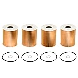 Getfarway 26320-3CKB0 4Pcs Oil Filter Fit for Hyundai Genesis Palisade3.8L/ for Kia Cadenza Sedona