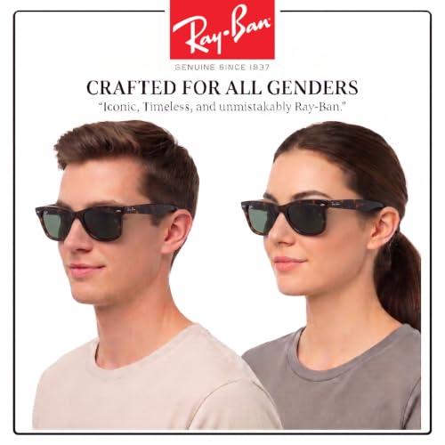 Image of Ray-Ban RB2140F ORIGINAL WAYFARER CLASSIC BIO-BASED LOW BRIDGE FIT Square Shape Sunglasses with Official RayBan Eyewear Kit