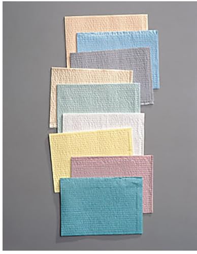 TIDI Products 917473 Choice Towels, 17" x 18" Size, Blue (Pack of 500)