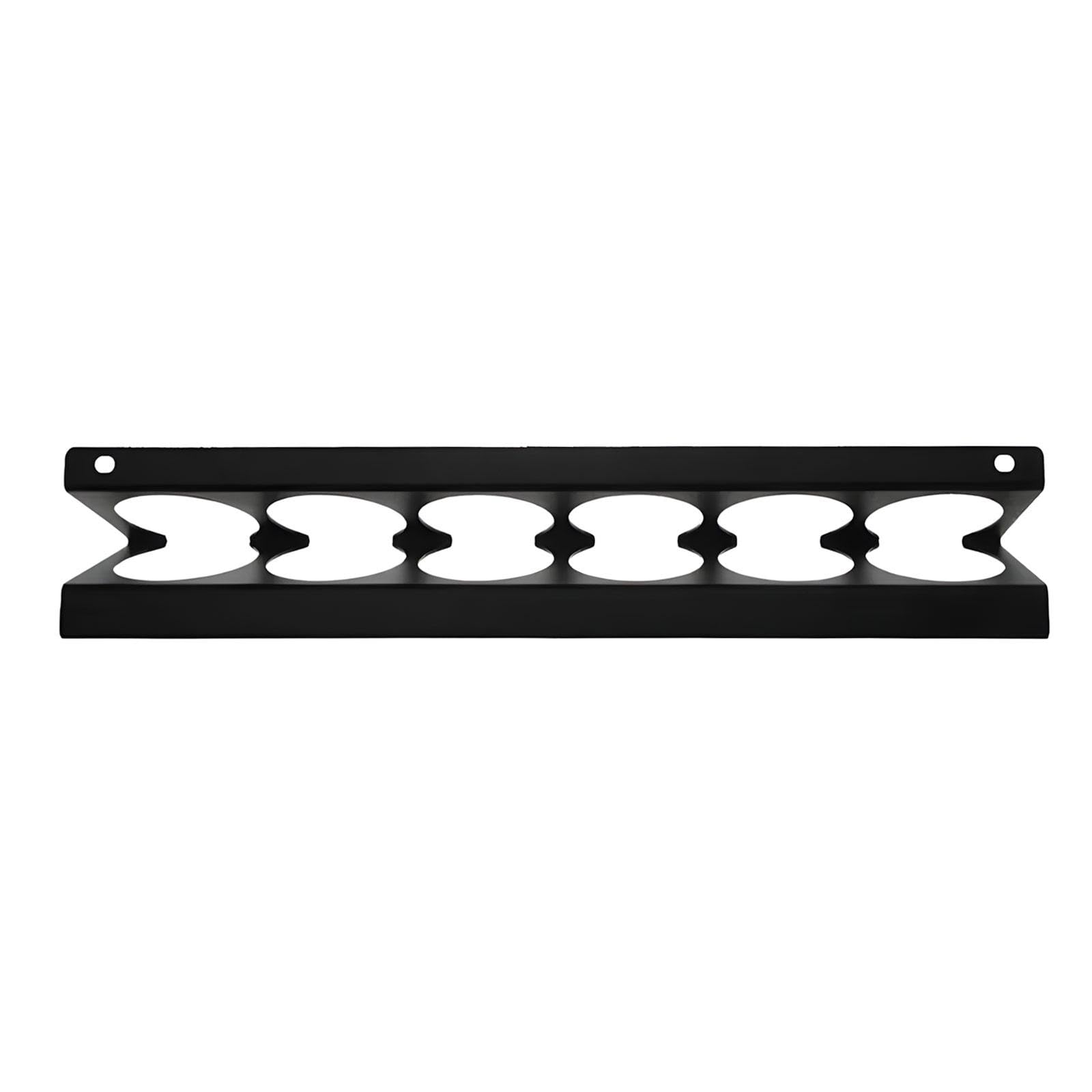 Kaeltsyn Vertical Wall Mount Sprinkle Can Planner Rack with 6 Individual Openings for Efficient Garage Workshop Storage Iron Construction Opening Permanent Rack
