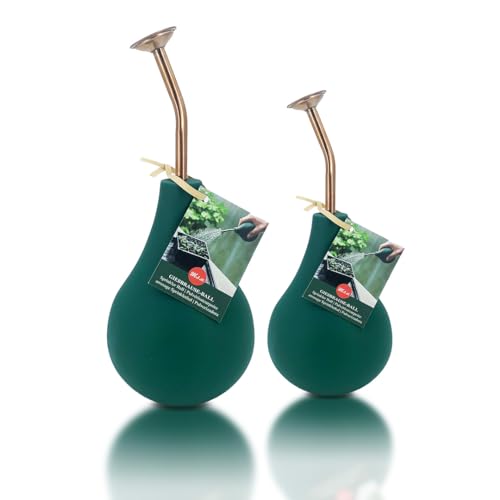 Ballbrause Sprüher um Ihre Pflanzen zu bewässern Schonende Ballbrause Zerstäuber Hand aus Kupfer Wassernebel zu erzeugen und Ihre Blumen zu sprühen. (Set. 240 ml + 500 ml dunkel grün)